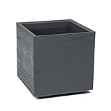 Pflanzkübel mit Rollen 40 cm, 36L – Blumentopf aus Kunststoff in...