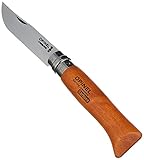 Opinel 113080 Carbon Erwachsene Messer-Größe 8-Nicht rostfrei, Natur, N°...