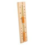 Amosfun Sanduhr aus Holz für Saunaraum, Glasrohr, Sanduhr für Dampfbad,...
