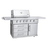 Mayer Barbecue ZUNDA Gasgrill MGG-442 Premium mit Backburner Grillwagen, 4...