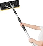 FANTASK 201-630 cm Schneeschaufel Dach, Aluminium Dachschneeräumer mit...