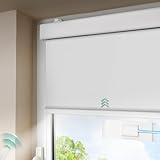DENFOON Solar Elektrische Rollos Innen,Thermorollo Klemmfix ohne Bohren &...