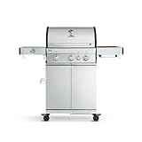BURNHARD® - Deutsche Marke - 3-Brenner Gasgrill FRED Deluxe + Drehspieß...