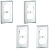 4pcs Elektrische Steckdose Wandplattenschalter Abdeckungen Der Sockelplatte...