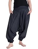 Vishes - Alternative Bekleidung - Lange Unisex Baumwoll Haremshose...