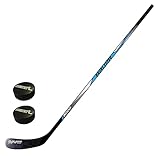 Eishockey Schläger Bauer Set mit Zwei Pucks - Modell Bauer i3000 inkl....