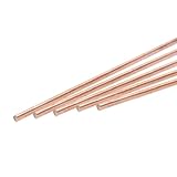QUARKZMAN 5er-Pack Reiner Kupfer Rundstab 1mm/0,04 Zoll Durchmesser...