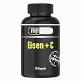 Eisen+C | 15mg Eisen + 40mg Vitamin C | hochdosiert | 60 Kapseln | 2...