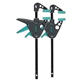 wolfcraft Mini-Einhandzwingen - 3455100 - Zwingen Set zum Fixieren von...