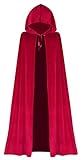 Rotkäppchen Kostüme Damen Roter Umhang Rot Vampir Umhang Prinzenumhang...
