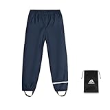 flintronic Unisex Kinder Matschhose Regenlatzhose, Wind-und wasserdichte...