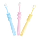 TIDTALEO 3 Stück Kinderzahnbürsten mit Extraweichen Borsten Ergonomisch...