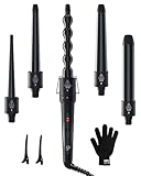 5 in 1 Lockenstab Set, Ohuhu Lockenstäbe 9 to 32 mm mit Verschiedenen...