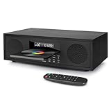 Kompaktanlage mit CD, Micro-HiFi-Anlage mit CD-Player 2x20W...