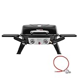 Royal Gourmet 2-Brenner Tragbarer Gasgrill, 5 kW Tischgrill mit klappbaren...