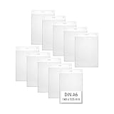 Karteo Kartenhüllen A6 Format [100 Stück] Vinyl Ausweishüllen 148 x 105...