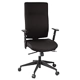 hjh OFFICE 608500 Profi Bürodrehstuhl PRO-TEC 300 Stoff Schwarz...
