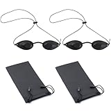LINTRA 2 Stück Solariumbrille Schutzbrille, Verstellbar Sonnenbank Brille,...