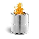 BURNHARD Feuerschale Edelstahl 36 cm, inkl. Aufbewahrungstasche,...