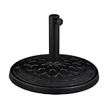 Relaxdays Sonnenschirmständer, für 38 - 48 mm Schirmstangen, dekoratives...