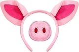 PPGGOPP Schwein Kostüm Set, Schwein Ohren Stirnband, Schweinohren...