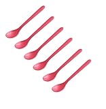 FACKELMANN | 6er Set Eierlöffel Frühstückslöffel 14 cm | Farbe: Rot |...