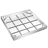 LFONDIGE Anpassbarer Edelstahl-Klärgrubendeckel – Robuster,...