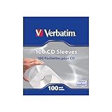 Verbatim CD Umschläge, 100 Stück, CD Hüllen, Hüllen für CD Rohlinge,...