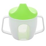 LRXIYODE Wasserbecher mit Handgriff und Messskala Auslaufsichere...