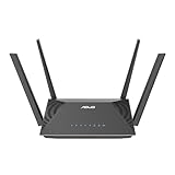 ASUS RT-AX52 AX1800 AiMesh kombinierbarer Router (WiFi 6, 1800 Mbit/s,...