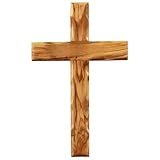 Kassis Geschenkartikel Olivenholz Kreuz schlicht zum Aufhängen Wandkreuz...