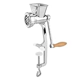 Kitchen Professionals Handfleischwolf aus hochwertigem Edelstahl mit 4...