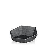 1 x Präsentkorb 6-eck Schiefergrau - Maße 29x27 cm - Geschenkkorb -...