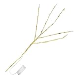 Amosfun LED Astleuchte mit 20 Warmweißen Leds Batteriebetrieben Kunststoff...