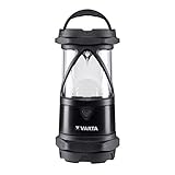 VARTA Campinglampe LED inkl. 6x AA Batterien Camping Laterne,...