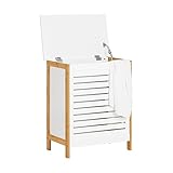 SoBuy FSS66-WN Wäschetruhe Wäschekorb Wäschesammler Wäschetonne mit...