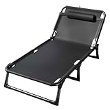 INFJMH Klappbares Campingbett mit Matratze und Kissen für Erwachsene,...
