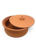 Vienberg Güvec Tontopf mit Deckel zum Kochen ⌀27cm I 5 Liter I...