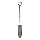 Spear & Jackson 2154HK 400 mm Drainageschaufel mit Stahlrohr, Grau