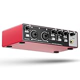 TISINO Audio-Interface 2i2-24Bit/192kHz, USB-Audio-Interface für Aufnahme,...