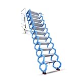 Premium Dachbodenleiter – Ti-Mg Legierung ausziehbare Dachbodentreppe 500...