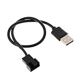 YIGZYCN USB Auf 3-Pin / 4-Pin PWM 5V USB Lüfter Netzteilkabel Mit Hülle...