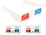 Emezddo 10 Paar 3D Brille,Papier Stereo Brillen,Rote und Blaue Linsen,3D...