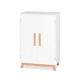 PINOLINO Puppenschrank Marit aus Holz mit 1 Einlegeboden, 1 Kleiderstange...