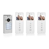 Smartwares DIC-22132 Video-Türgegensprechanlage für 3 Wohneinheiten, 3,5...