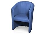 moebel-eins ABIZA Cocktailsessel, Material Kunstleder, blau