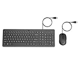 HP 150 kabelgebundene Maus-Tastaturkombination, USB-A Anschlüsse, 12 Fn...