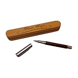 Tintenroller aus Rosenholz – Hochwertiges Schreibset mit personalisierter...