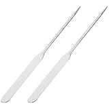 Mikikit 2 Stück Edelstahl Kosmetikspatel Makeup Mischspatel für...