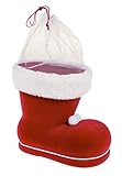 Idena 8550022 - Nikolausstiefel, Rot, Nikolaus, zum Befüllen, Geschenk,...